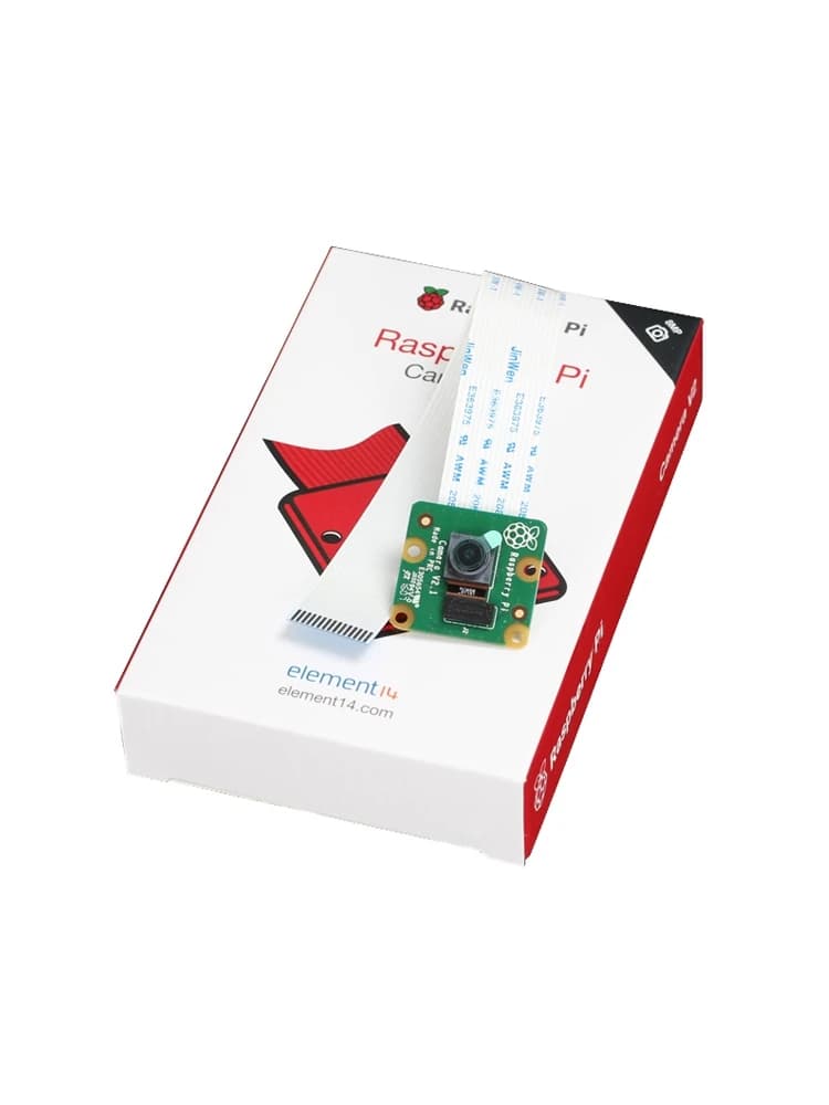 وحدة كاميرا Raspberry Pi الرسمية الإصدار V2 (إصدار RS/E14) - 8 ميجابكسل سوني IMX219 متوافقة مع Pi 4B/3B+/3B مع كابل CSI - 2