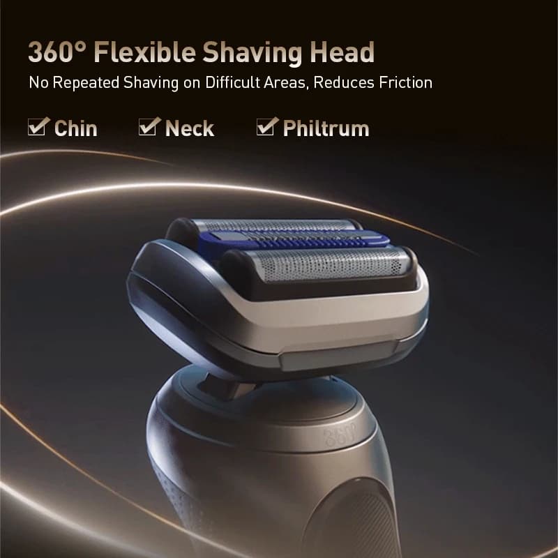 ماكينة حلاقة كهربائية Braun S7 Pro+ قاطع عائم شحن سريع شاشة LED 73-G82010S 73-G80010Cc - 3