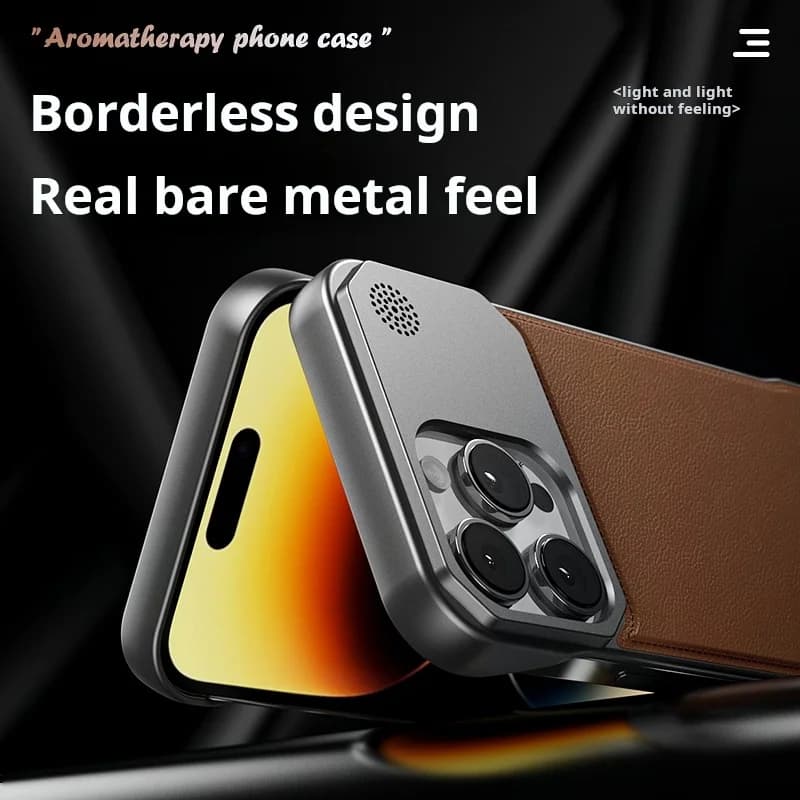 جراب جلد عطري للأعمال لهاتف آيفون 17 إير 16 15 14 بلس 13 12 11 برو ماكس، غطاء واقي مغناطيسي بدون إطار لماجسيف - 4