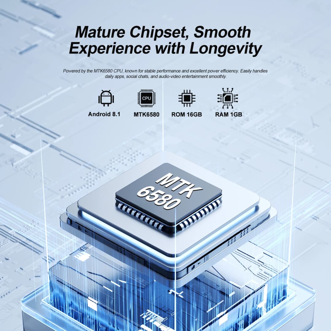 سيرفو 17 PRO MAX هاتف ذكي صغير بشاشة 3.75 بوصة، 3G WCDMA، ثنائي الشريحة، GPS، فتح بالوجه، أندرويد - 4