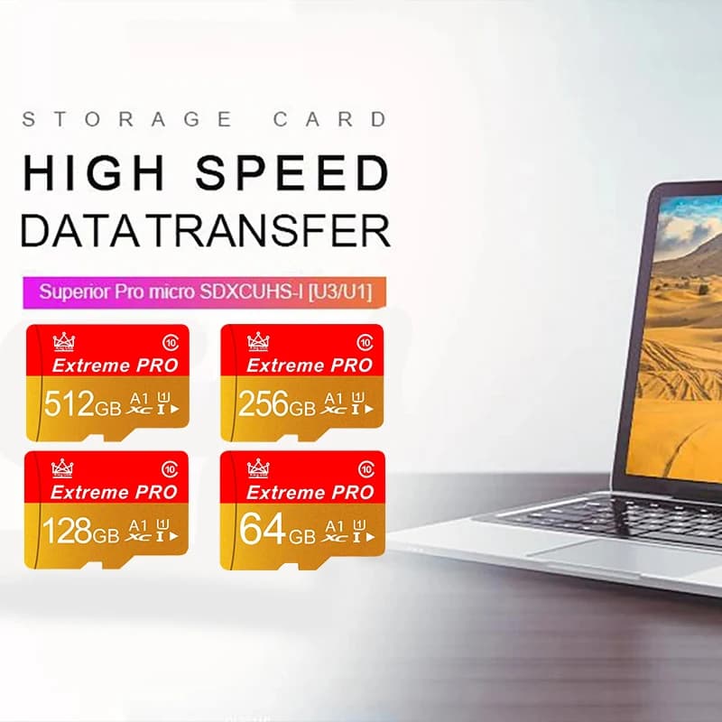 بطاقة ذاكرة موثوقة 16 جيجابايت / 32 جيجابايت / 64 جيجابايت / 256 جيجابايت وبطاقة مايكرو إس دي وبطاقات تي إف بسرعة قراءة وكتابة من الفئة 10 لكاميرات المراقبة - 3