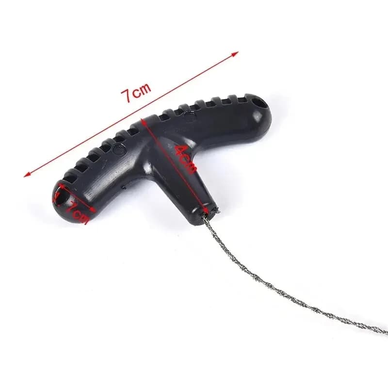 Manual Hand Steel Travel Tools Outdoor Camping Hiking Rope Chain Saw Practical Portable Emergency Survival Gear Steel Wire Kits - 2
