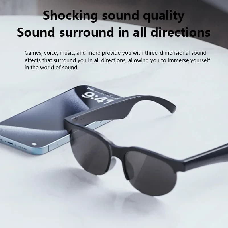 Lenovo Smart Glasses 2026 New AI Translation Bluetooth Conversation Recording Listening To Music Men Women Smart Sunglasses - 4