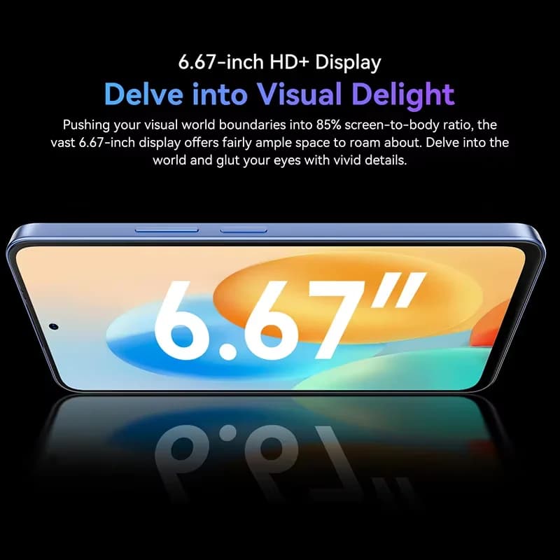 Blackview Oscal Tiger 13 5G Smartphone 6.67 inch 90Hz IPS Display Unisoc T760 8GB 256GB 5000mAh 50MP AI Camera NFC Mobile Phone - 6