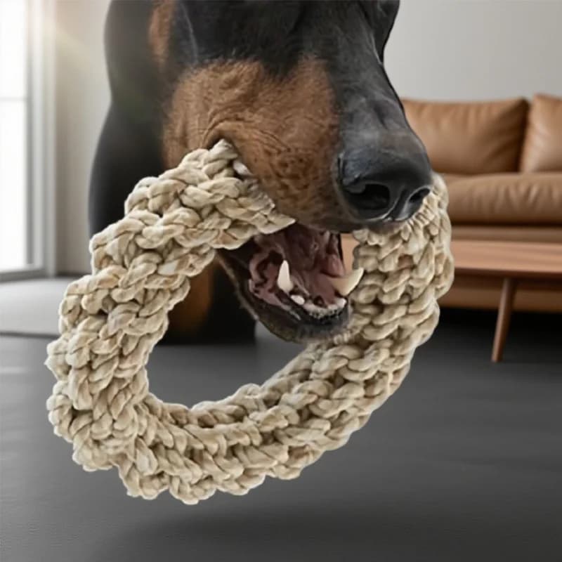 Bite-Resistant &Durable Chew-Proof Rope Knot Dog Toy - Heavy-Duty Interactive Chew Toy for Medium &Large Dogs (Golden Retriever)