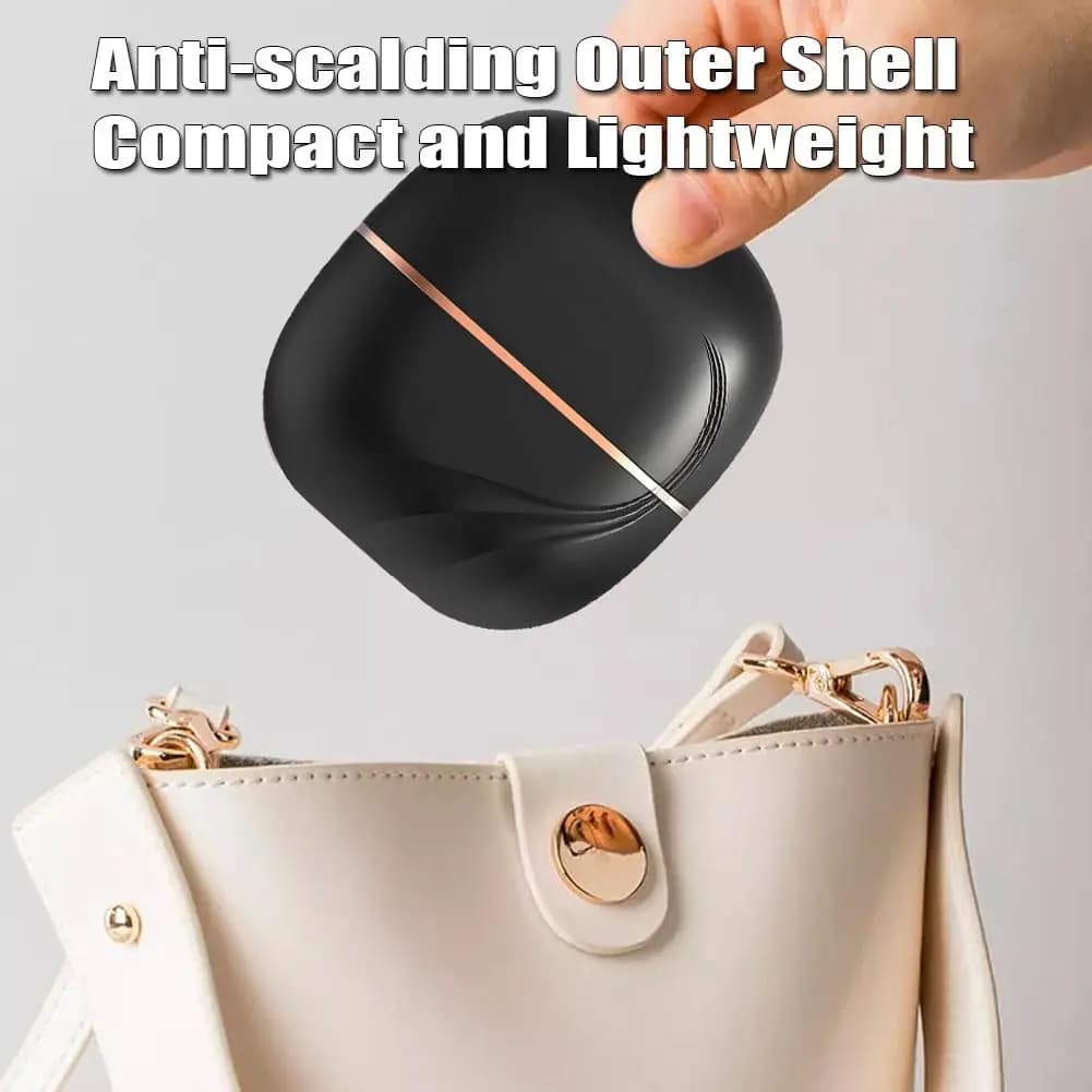 مكواة شعر صغيرة مع 3 مستويات تحكم في الحرارة، تسخين سريع وغلاف مضاد للحروق، خفيفة ومحمولة للسفر - 4