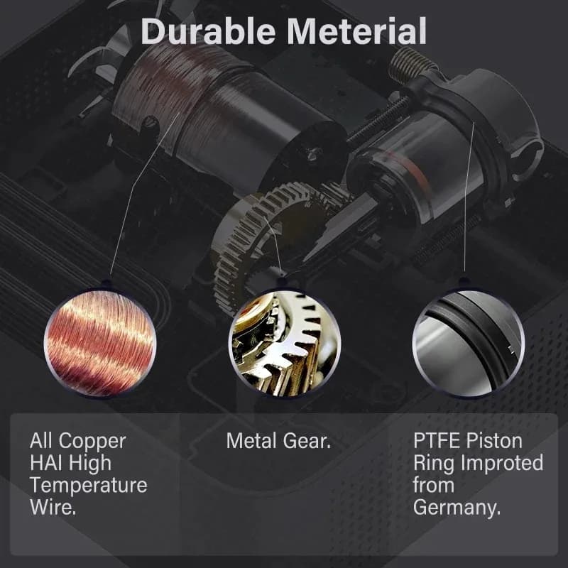 مضخة هواء محمولة 70mai، منفاخ إطارات للسيارات، 12V DC، مضخة إطارات مع ضغط مسبق الدراجات النارية والهوائية - 3