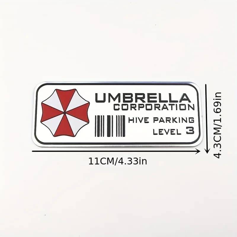New 3D Car Metal Emblem Badge Car Body Trunk Badge Stickers For Umbrella Corporation Car Styling Decoration Accessories - 4