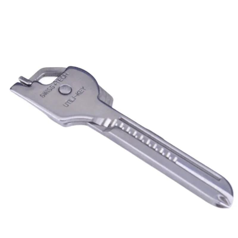 سكين قابل للطي متعدد الوظائف 6 في 1، مفتاح سويسري، مفك براغي، فتاحة زجاجات، سلسلة مفاتيح، أداة تخييم وتسلق - 5