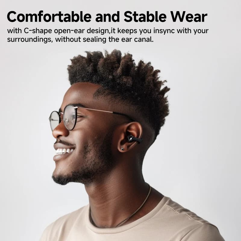 سماعات أذن لاسلكية مفتوحة QCY Crossky C30 بلوتوث 5.4 صوت مكاني ثبات مريح OWS 4 ميكروفونات ENC اتصال متعدد النقاط - 2