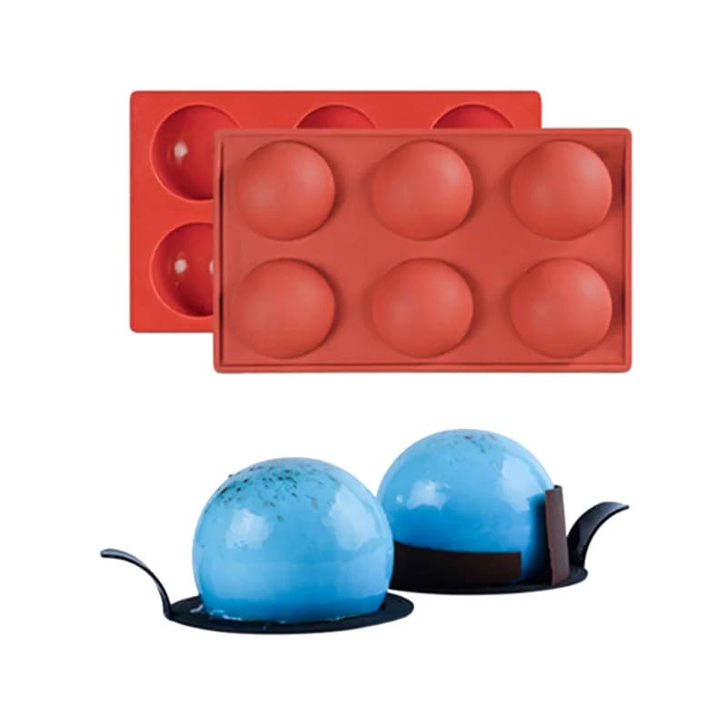 1Piece Semi Sphere Silicone Chocolate Mold Half Ball Cheesecake Tray Silicon Cake Dome Baking Mould Pudding Candy Jelly DIY Tool - 6