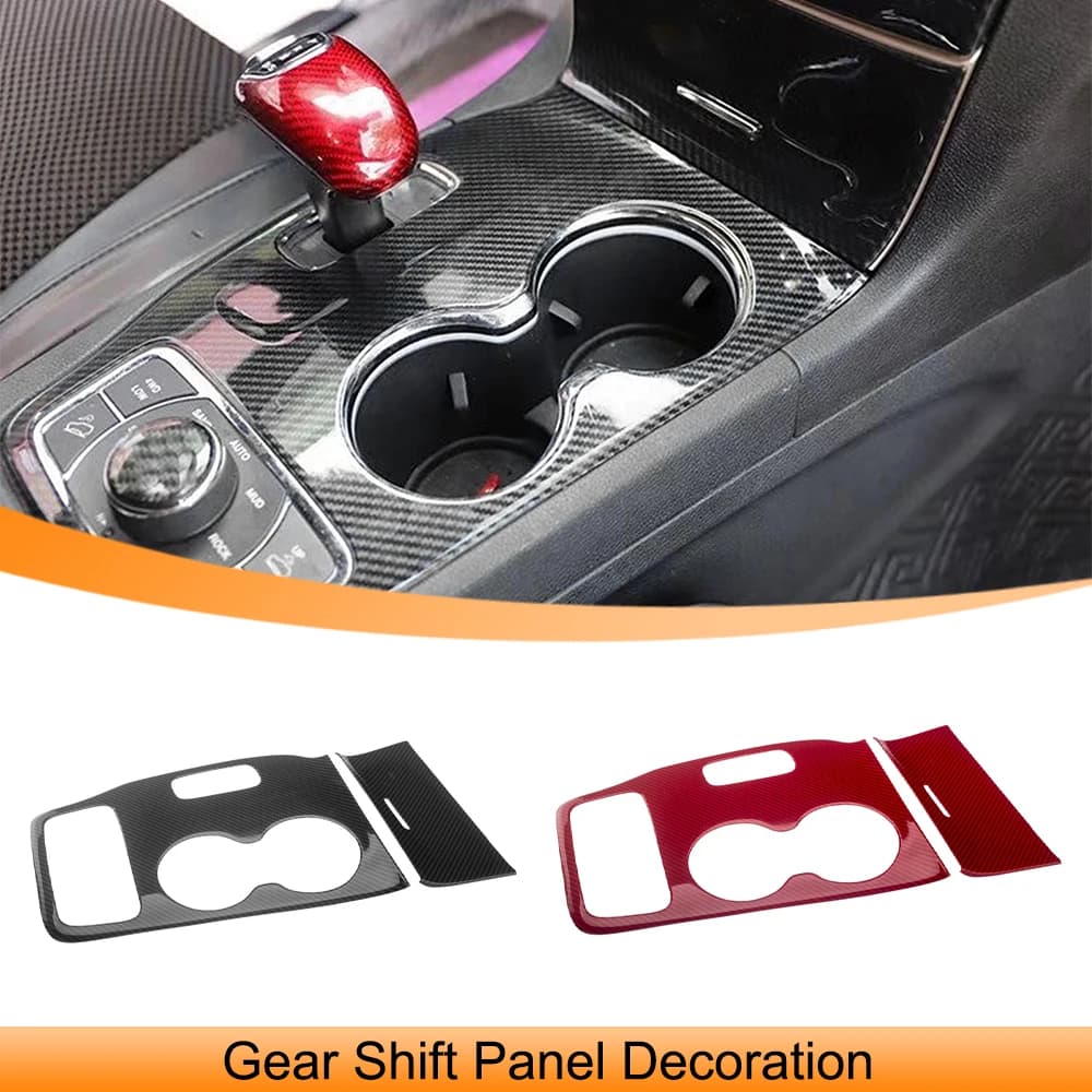 غطاء تزييني لحامل أكواب ناقل الحركة، ملصقات تزيينية، لسيارات جيب جراند شيروكي 2014-2015، إكسسوارات داخلية من مادة ABS