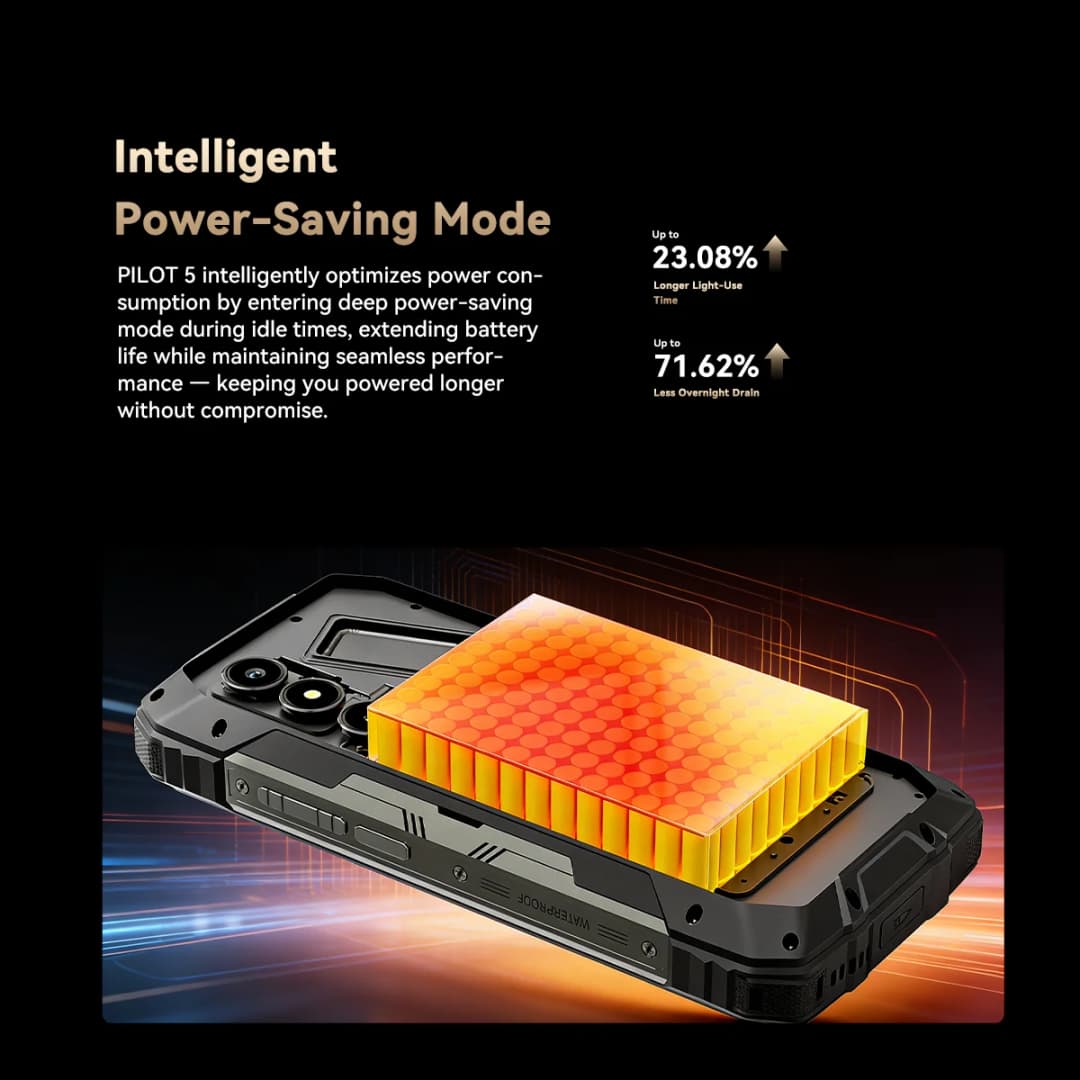 Blackview OSCAL PILOT 5 5G mobile phones AI Rugged Smartphone UNISOC T8100 6.67" 2.4K Display 120Hz, 8GB 256GB, 15000Amh Phones - 4