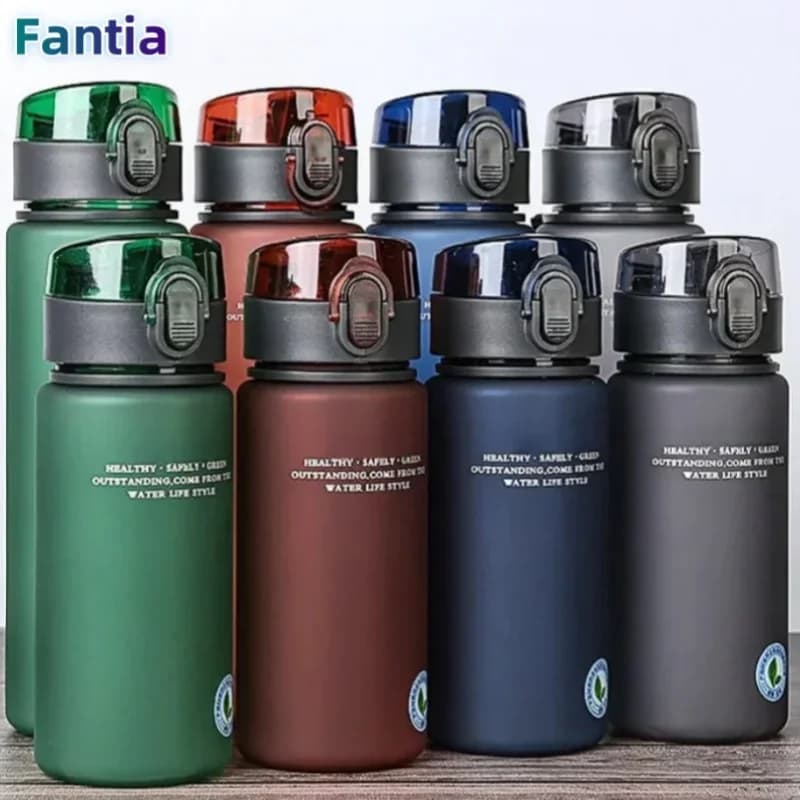 زجاجة مياه رياضية خالية من مادة BPA مقاومة للتسرب عالية الجودة للرحلات والمشي لمسافات طويلة محمولة زجاجات مشروبي المفضلة 400 مل 560 مل