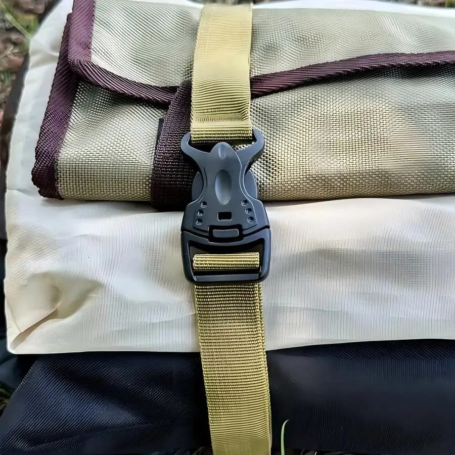 Heavy-Duty Outdoor Camping Luggage Straps - Adjustable Double Safety Buckle Luggage Packing Belt Bundling Rope of Cargoes - 5