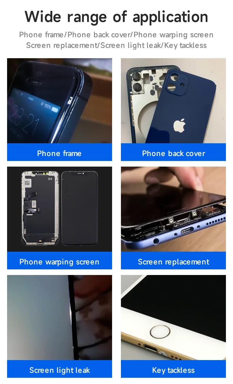 ميكانيكي R7 لهب إعادة العمل لاصق مناسب لحامل الشاشة إطار الهاتف الغطاء الخلفي الزجاج الترابط مانع التسرب الإلكتروني - 6