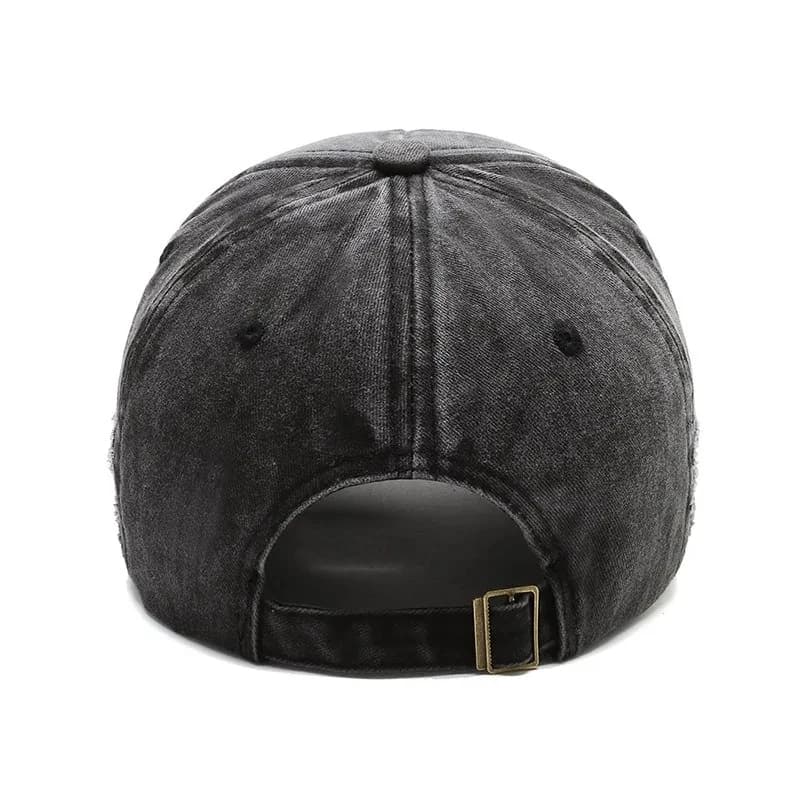 Unisex Washed Cotton Vintage Cap Letter Embroidery Baseball Cap Cow Head Pattern Men And Women Outdoor Sports Hats - 6