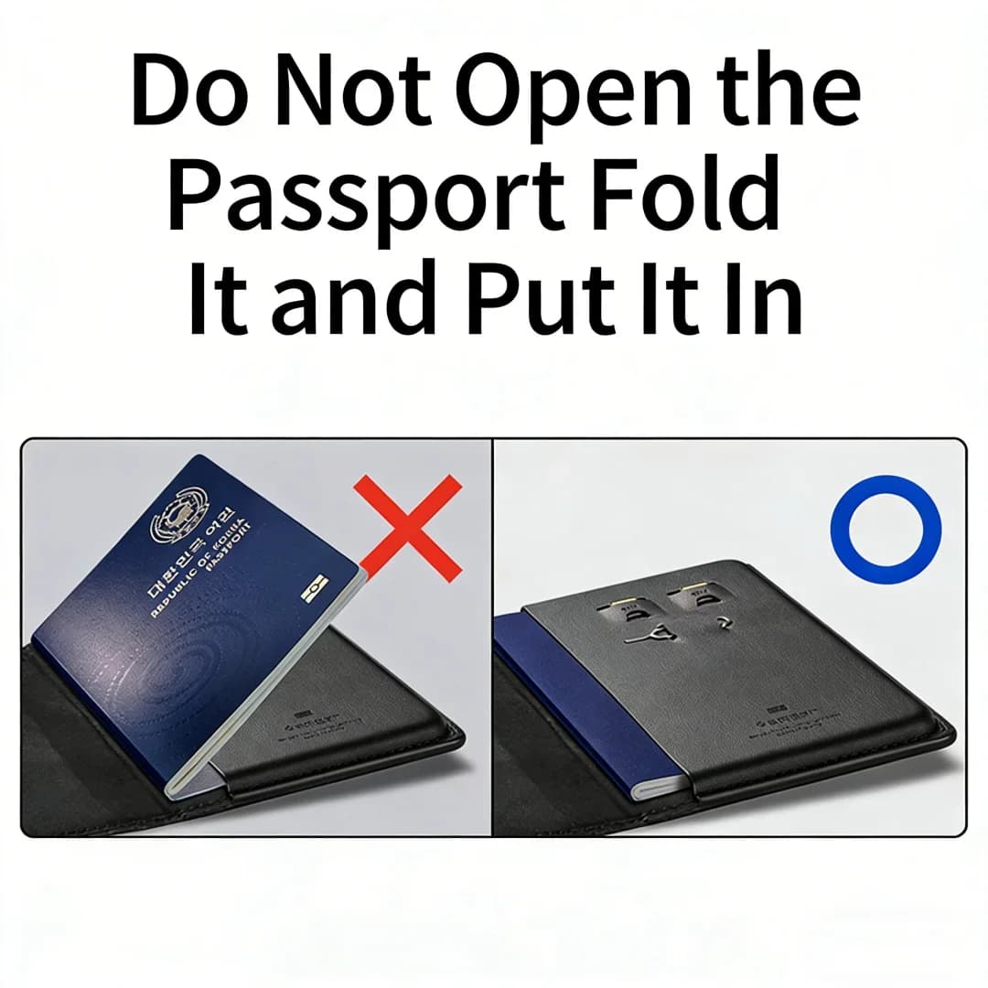 حافظة جواز سفر عالمية من Spigen مع حجب RFID، محفظة أصلية، حماية من السرقة والسقوط، هدية حافظة بطاقات - 4