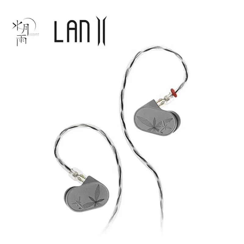 سماعات MOONDROP LAN ll 4.4mm 3.5mm قابس 0.78mm كابل قابل للتبديل 10mm تجويف مزدوج HIFI سماعات أذن سلكية داخل الأذن
