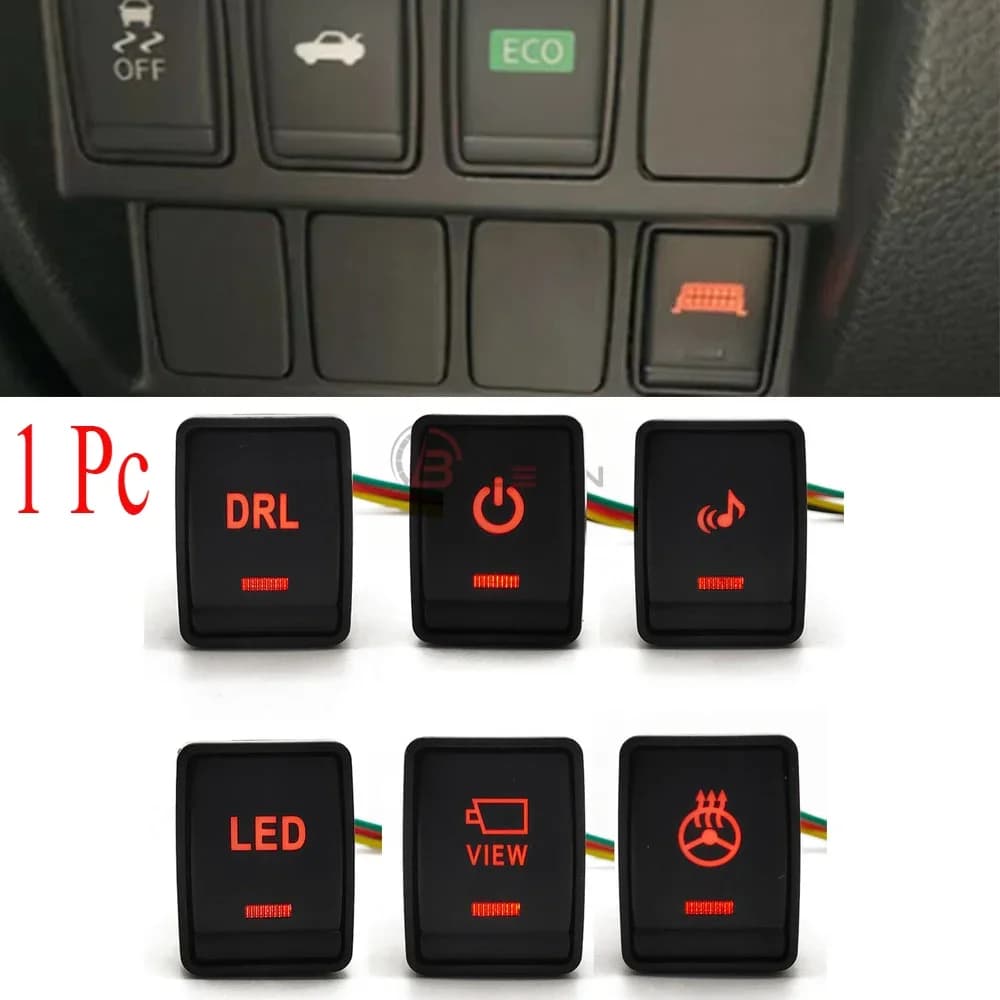 لنيسان إكس تريل T32 2014 وقاشقاي J11 2015 وتيدا NP300 نافارا مفتاح تشغيل/إيقاف إضاءة LED DRL ضباب زر كاميرا أمامية