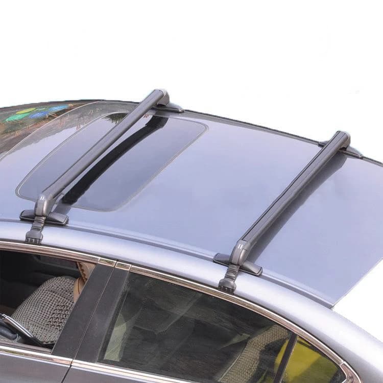 2Pcs Car Roof Rack Cross Bar Anti-Theft Lockable Bars with Keys Aluminum Alloy Universal Car Rack Luggage Carrier - 3