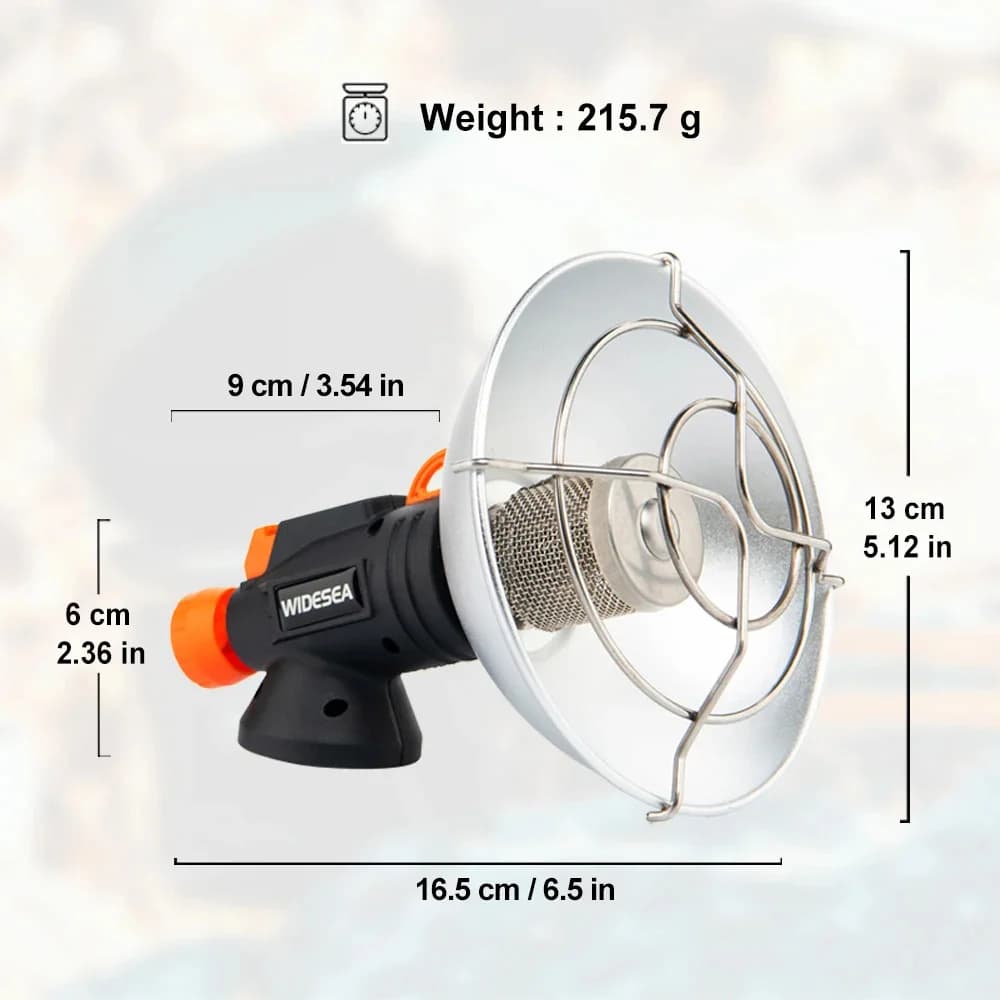 Widesea Camping Heater Portable Stainless Steel Fireplace for Winter Outdoor Stove Hiking Gas Burner Heating Survival Equipment - 6