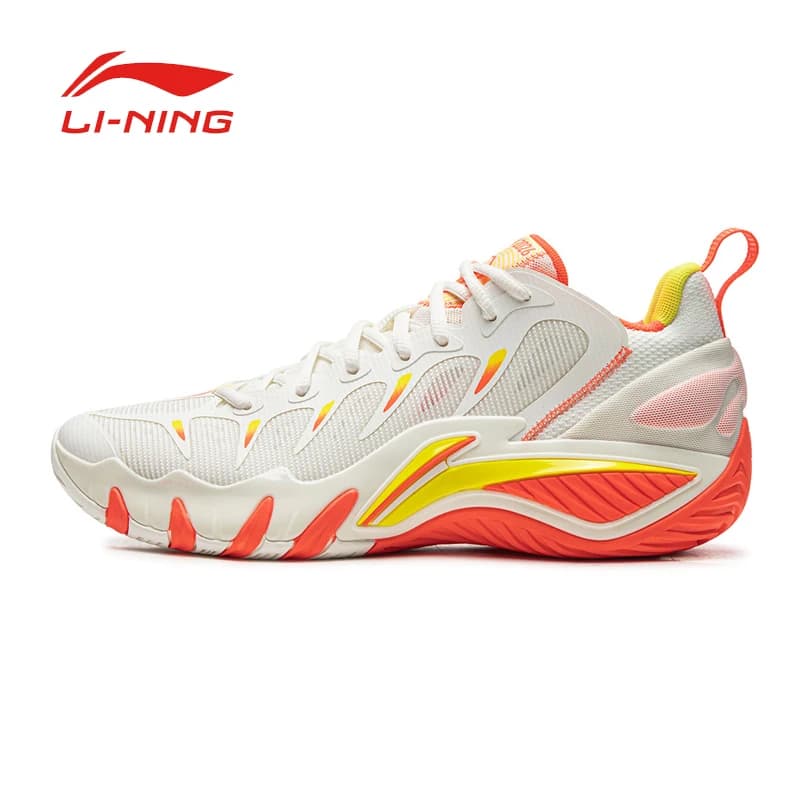 LI NING Men's lightweight, resilient, wear-resistant, practical, low-top sports basketball shoes - 2
