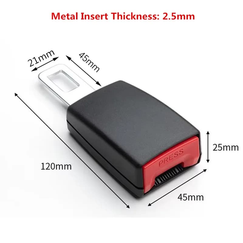 Universal Car Safety Seatbelt Extender Auto Seat Belt Extender Vehicle Thickened Insert Plug Safety Buckle Extension Accessories - 4