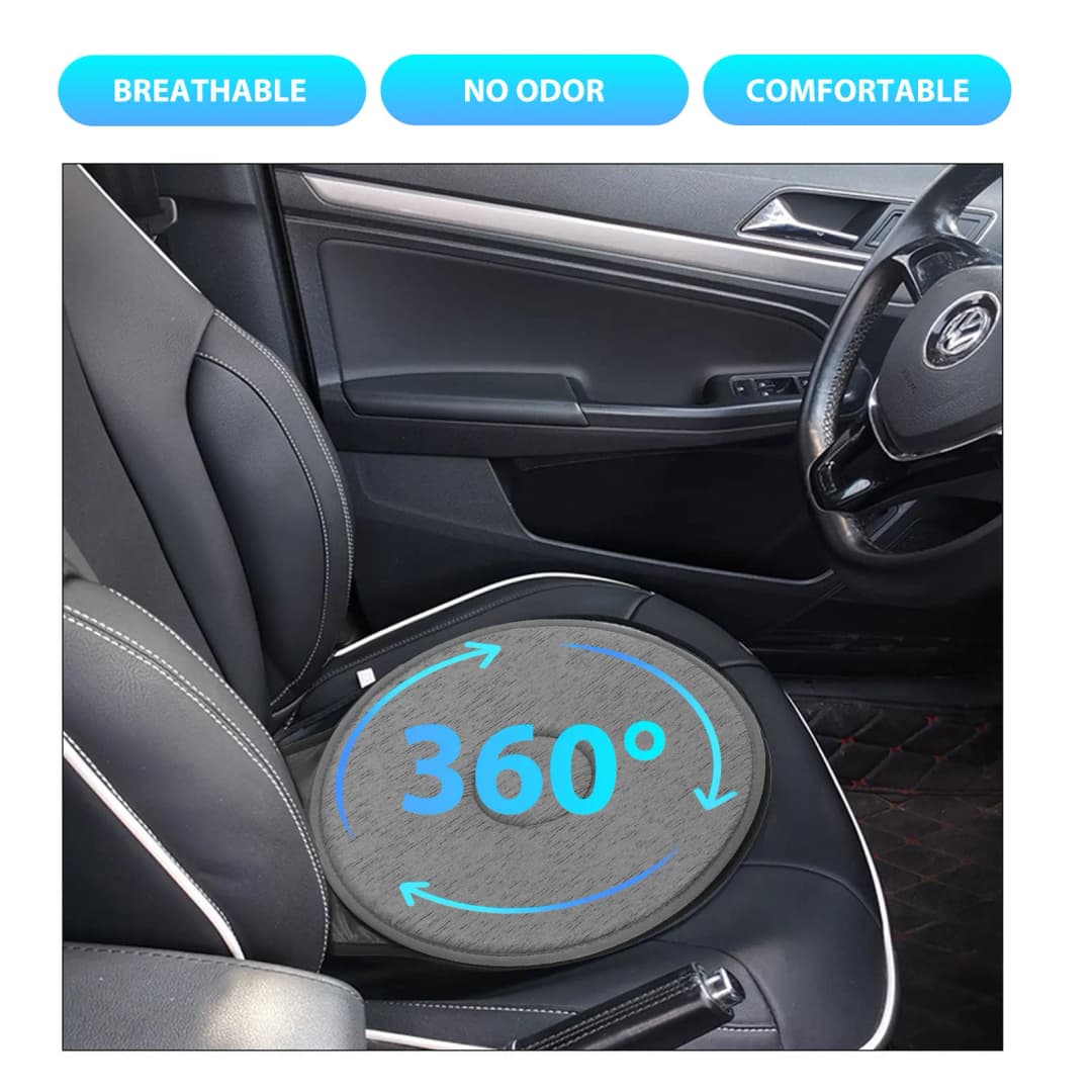 Car Seat Cushion Portable Soft Breathable 360 Degree Rotation Seat Cushion for Elderly Pregnant Women Rotating Car Seat Cushion