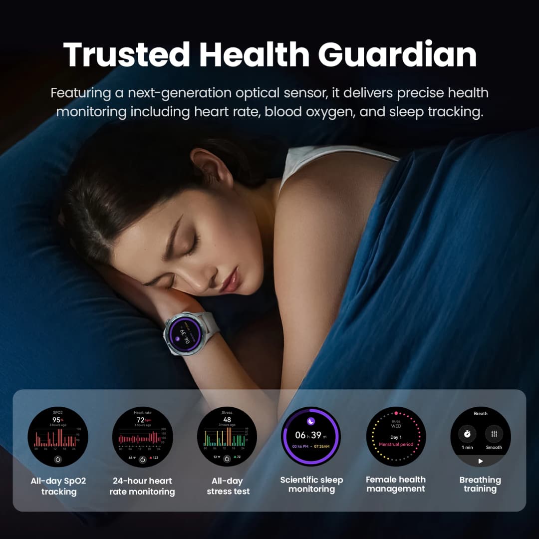 HAYLOU Solar Neo Smartwatch 1.53'' HD Display Bluetooth Call 24H Health Monitoring Smart Watch Men Women Smart Sport Watchs - 3