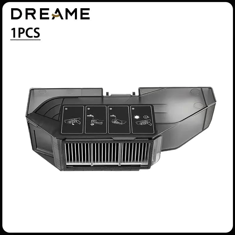مجموعة كاملة من إكسسوارات مكنسة Dreame L40s Ultra / L40s Pro Ultra: فرشاة جانبية رئيسية، مرشح HEPA، أقمشة مسح، كيس غبار - 5