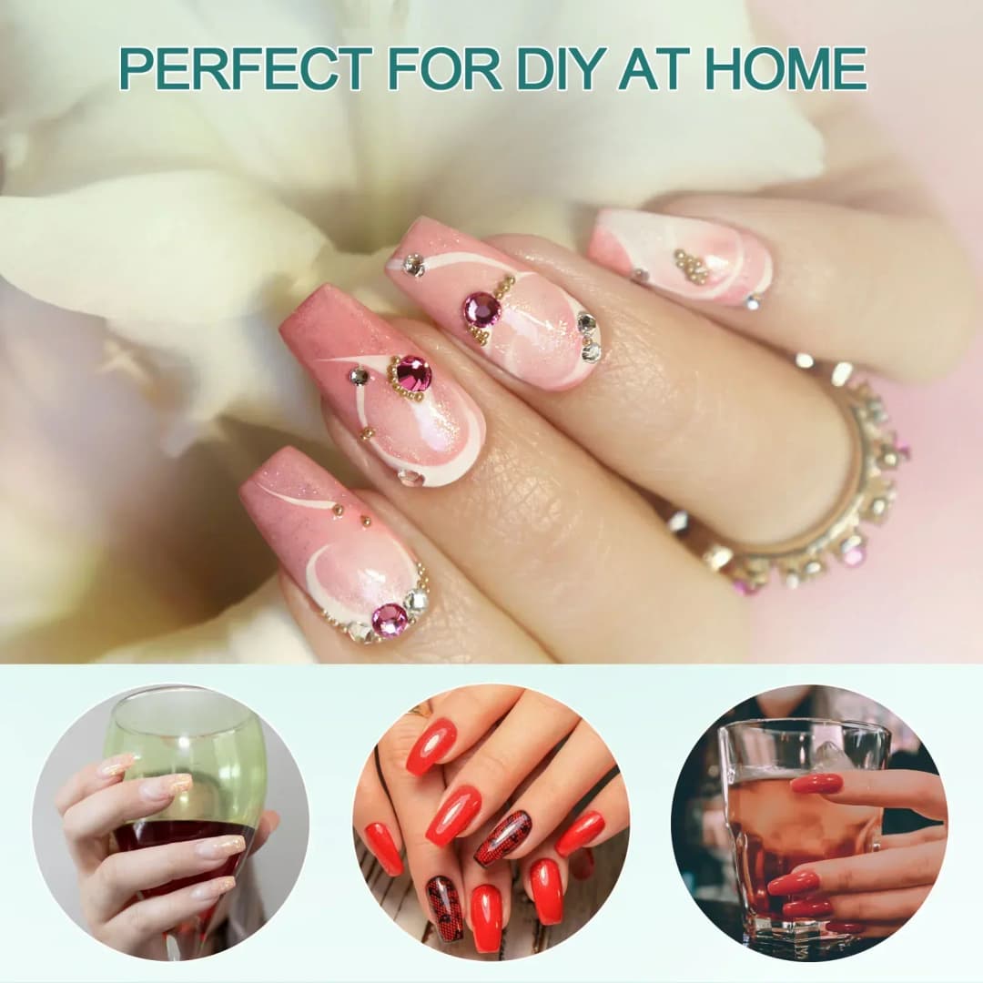 Nailpop 120pcs/box Gel X Nail Tips Medium Short Shape Almond/Square/Soft Gel Nail Tips False Nails Soak Off Easy Nail Extensions - 5