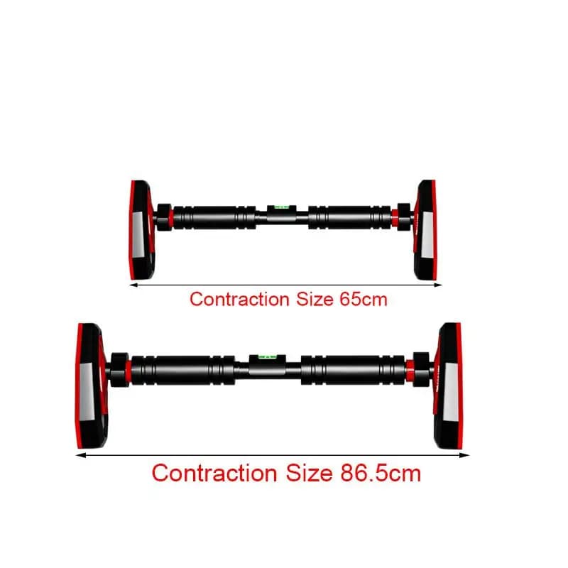 HUA Home Gym Pull-Up Bars Training Horizontal Bar Non-Slip Telescopic Chin Up Bar Fitness Training Bar Anti-Reversing Sit Up Bar - 6