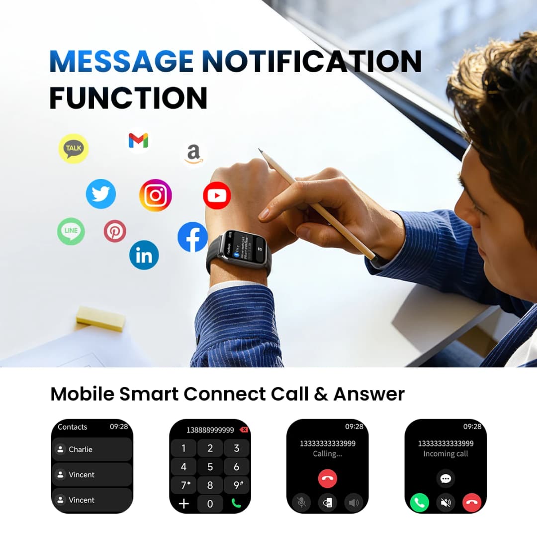 هايلو ووتش 3 ساعة ذكية بمكالمات صوتية شاشة AMOLED 1.85 بوصة مراقبة صحية 24 ساعة 150+ وضع رياضي ساعة ذكية مقاومة للماء 1ATM - 5