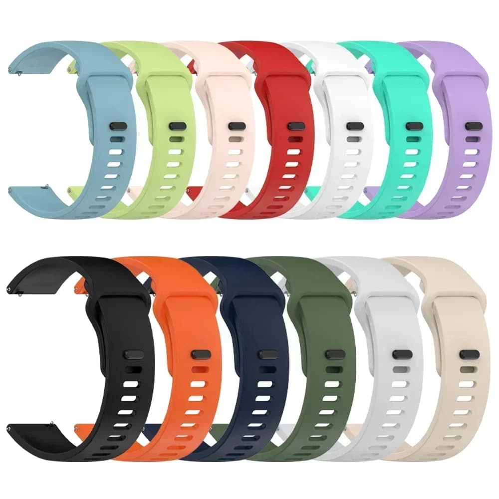 22mm Silicone Band For Realme Watch 5 Smartwatch Sport Bracelet Correa For Realme Watch S2/Realme S 2 2 Pro 3 3 Pro Wristband - 2