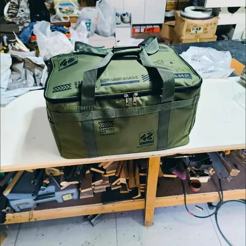 A large-capacity tactical storage bag suitable for camping outdoors, used for storing cooking utensils and tableware - 6