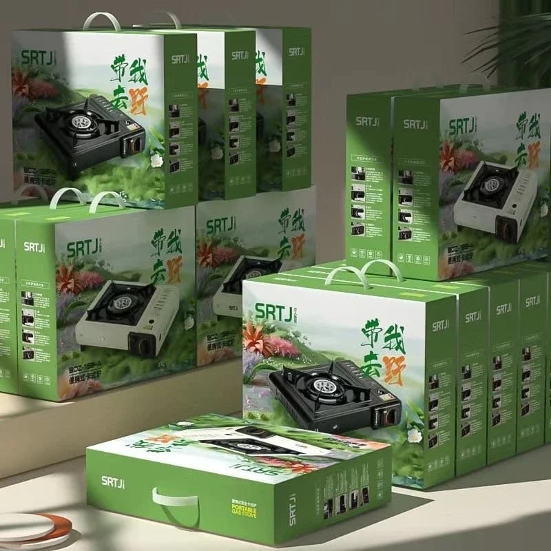 موقد غاز محمول بتصميم مدمج، مثالي للشواء والتخييم، خفيف الوزن، 2025 - 2