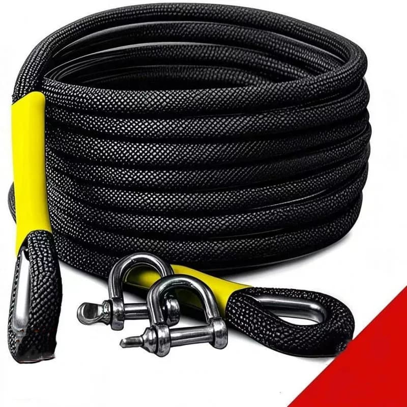 Car Tow Rope Off Road Vehicle Tow Hook Car Tow Strap of Rescue Rope Upgraded Version Reliable Wear-Resistant Vehicle Accessories