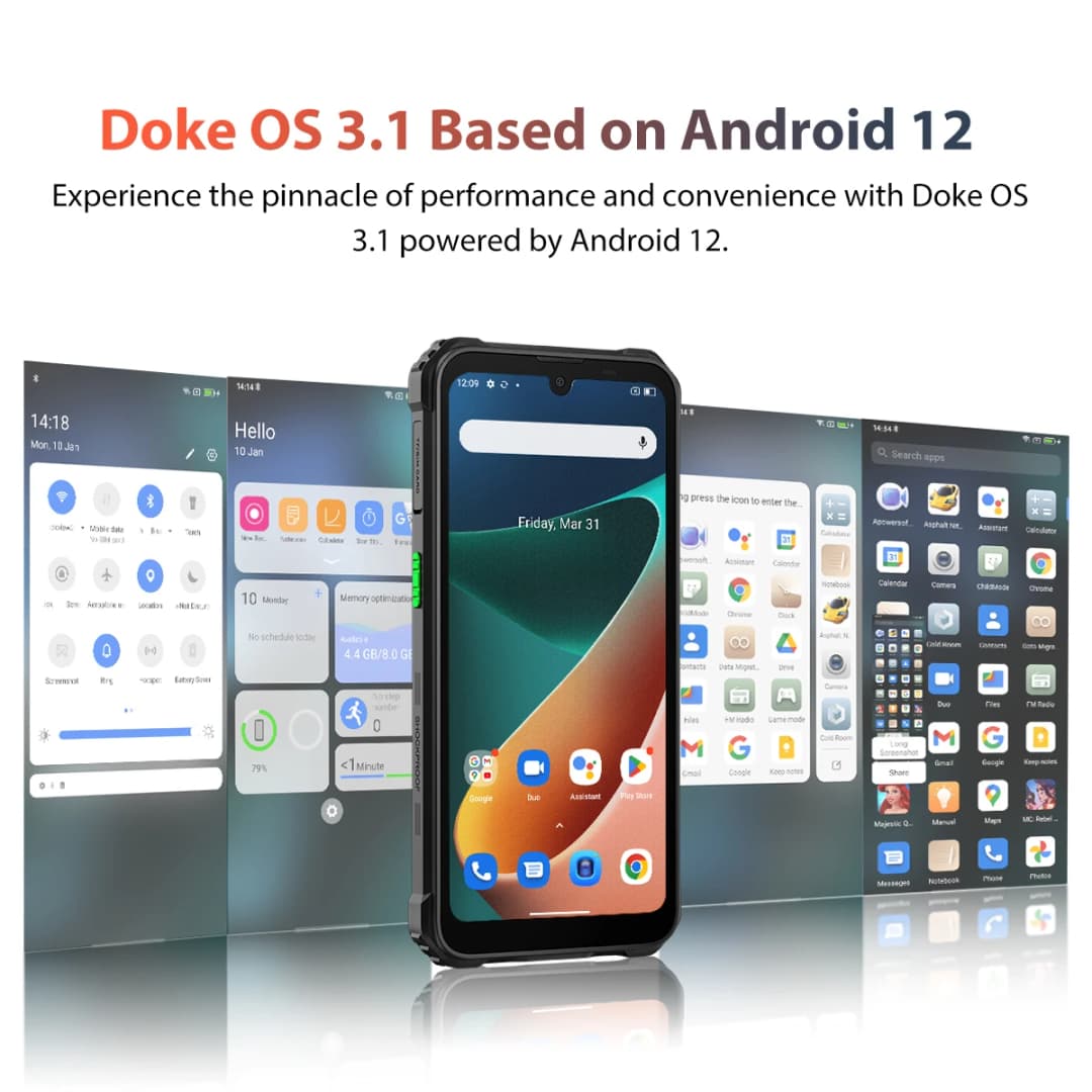 هاتف بلاك فيو BV5300 برو المتين بشاشة 6.1 بوصة HD، بطارية 6580 مللي أمبير، ذاكرة وصول عشوائي 4 جيجابايت، ذاكرة داخلية 64 جيجابايت، مقاوم للماء والغبار IP68 IP69K - 6