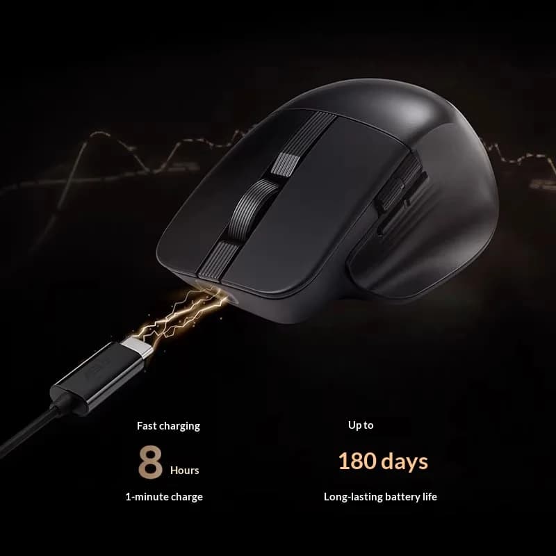 ASUS ProArt MD301 Wireless Bluetooth Ergonomic Mouse Plug in Micro Chamber Customized Touch - 2
