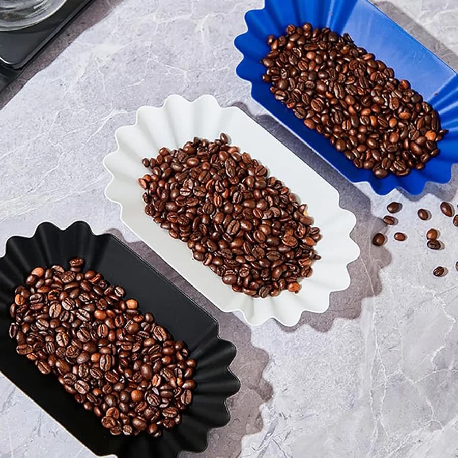 Coffee Beans Sample Tray Coffee Bean Display Dish Oval Sample Tray Storage Container Multi-functional Serving Tray for Home - 4