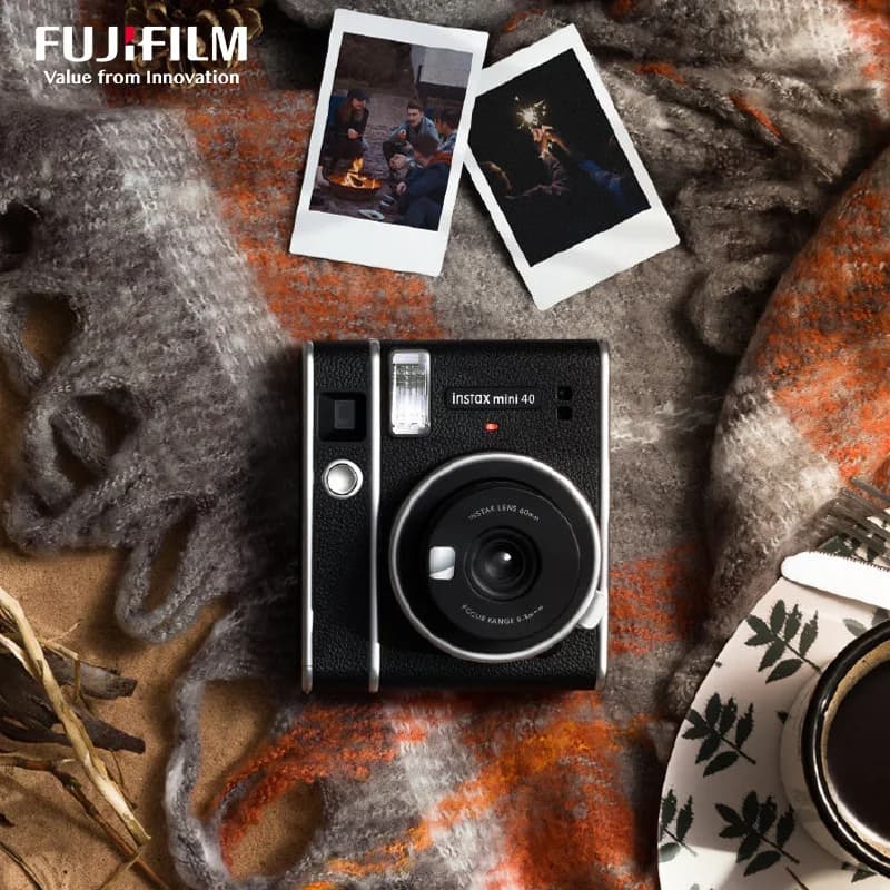 Original Fujifilm Instax Mini 40 41 Films Camera Hot Sale New Instant Photo Black Colour  Fuji Photo Paper - 4