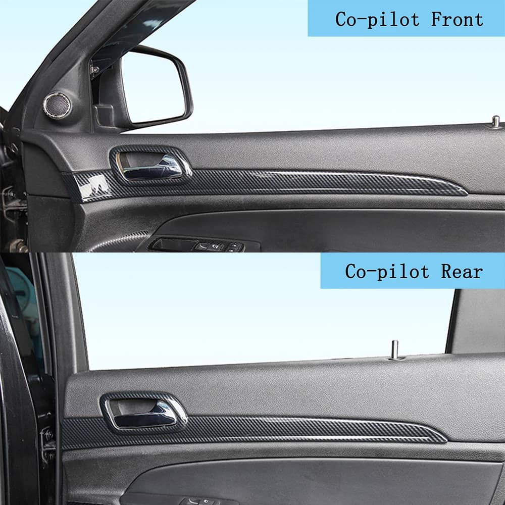 سيارة مركز وحدة التحكم لوحة الداخلية مقبض الديكور غطاء الكسوة ل جيب جراند شيروكي 2011-2016 2017 2018 2019 2020 اكسسوارات - 6