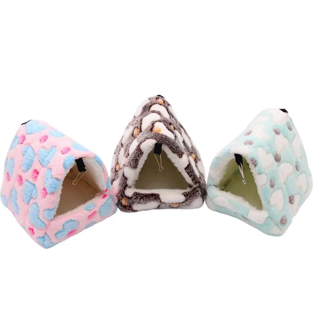 Warm Hamster House Soft Beds And Houses Rodent Cage For Hamster Hedgehog Squirrel Rats Cotton Guinea Pig Accessories Animal - 5