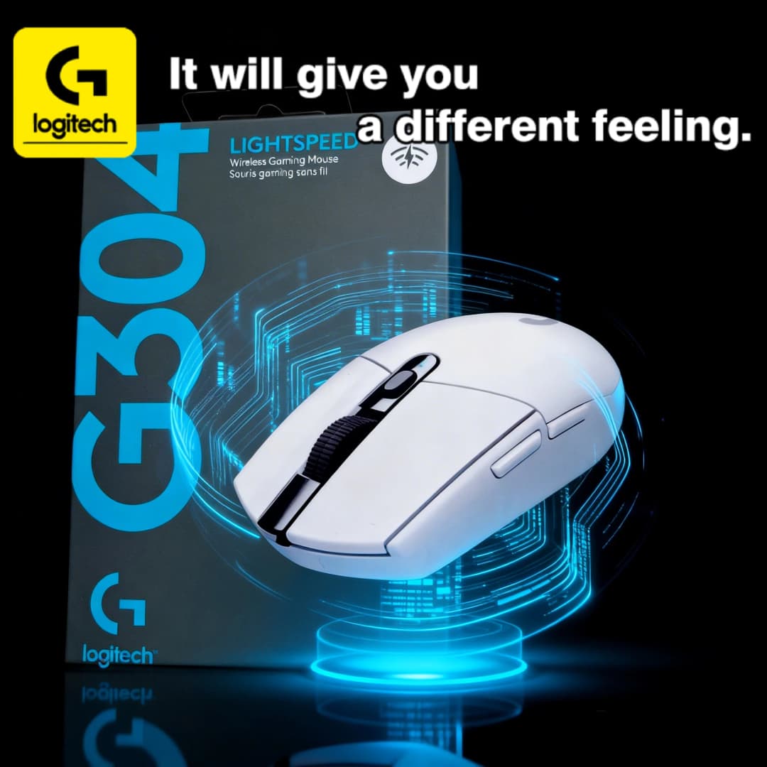 ماوس ألعاب لاسلكي Logitech G304/G402/G203 Lightspeed، 12000 DPI، 6 أزرار تشغيل صامتة، دعم قوي لسماعات الرأس البلوتوث