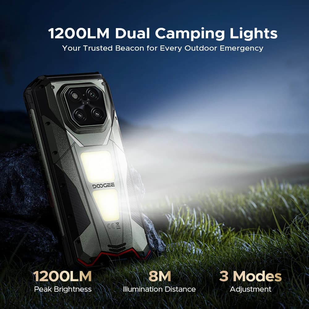 الإصدار العالمي DOOGEE V Max Play هاتف بروجيكتور متين 16 جيجابايت 512 جيجابايت 6.78 بوصة 120 هرتز ديمينسيتي 7300 كاميرا 200 ميجابكسل إضاءة تخييم مزدوجة - 5