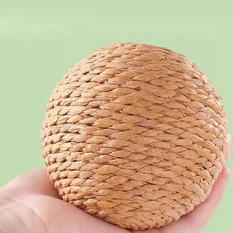 Interactive Sisal Cat Scratching Ball Toy For Kitten Teeth Cleaning Anti Bite 10CM Super Big Cat Ball Sounding Toy Pet Supplies - 2