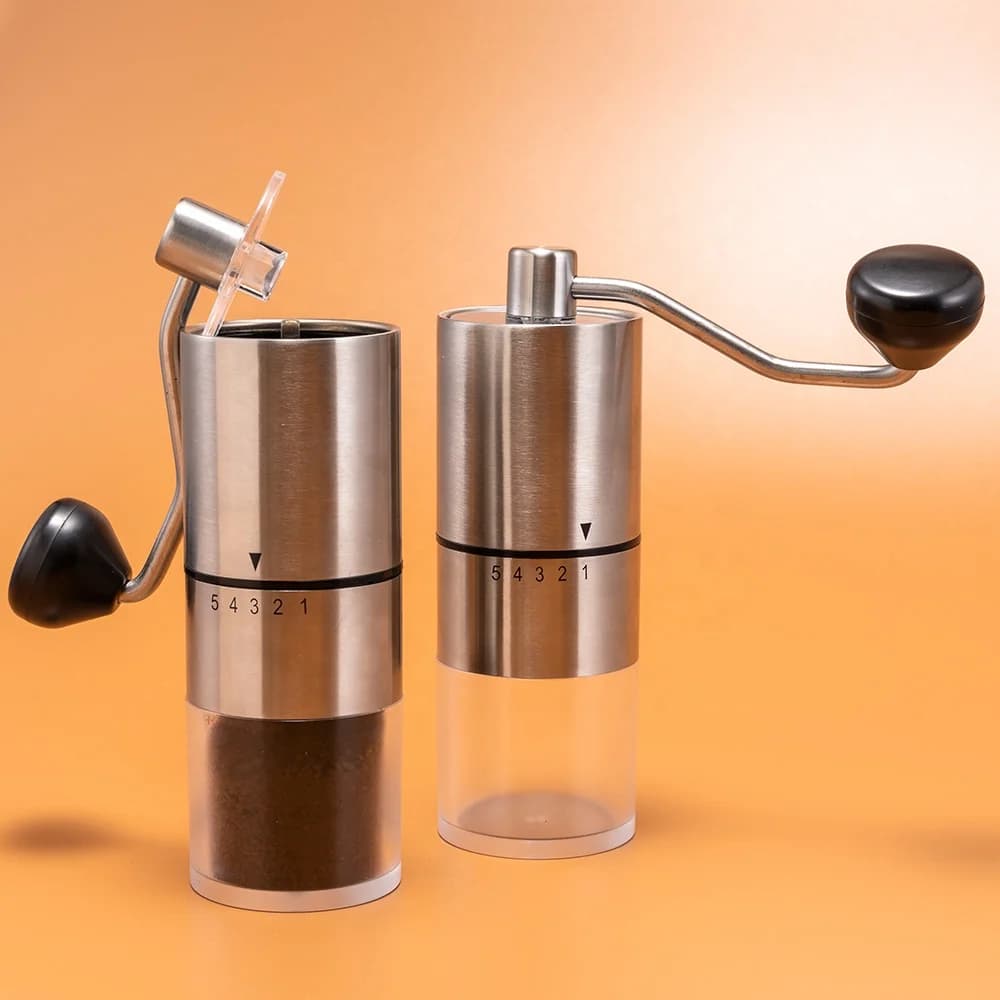 Home Office Travel Portable Hand Coffee Grinder with manual coarseness Settings User-friendly coffee hand grinder  - 5