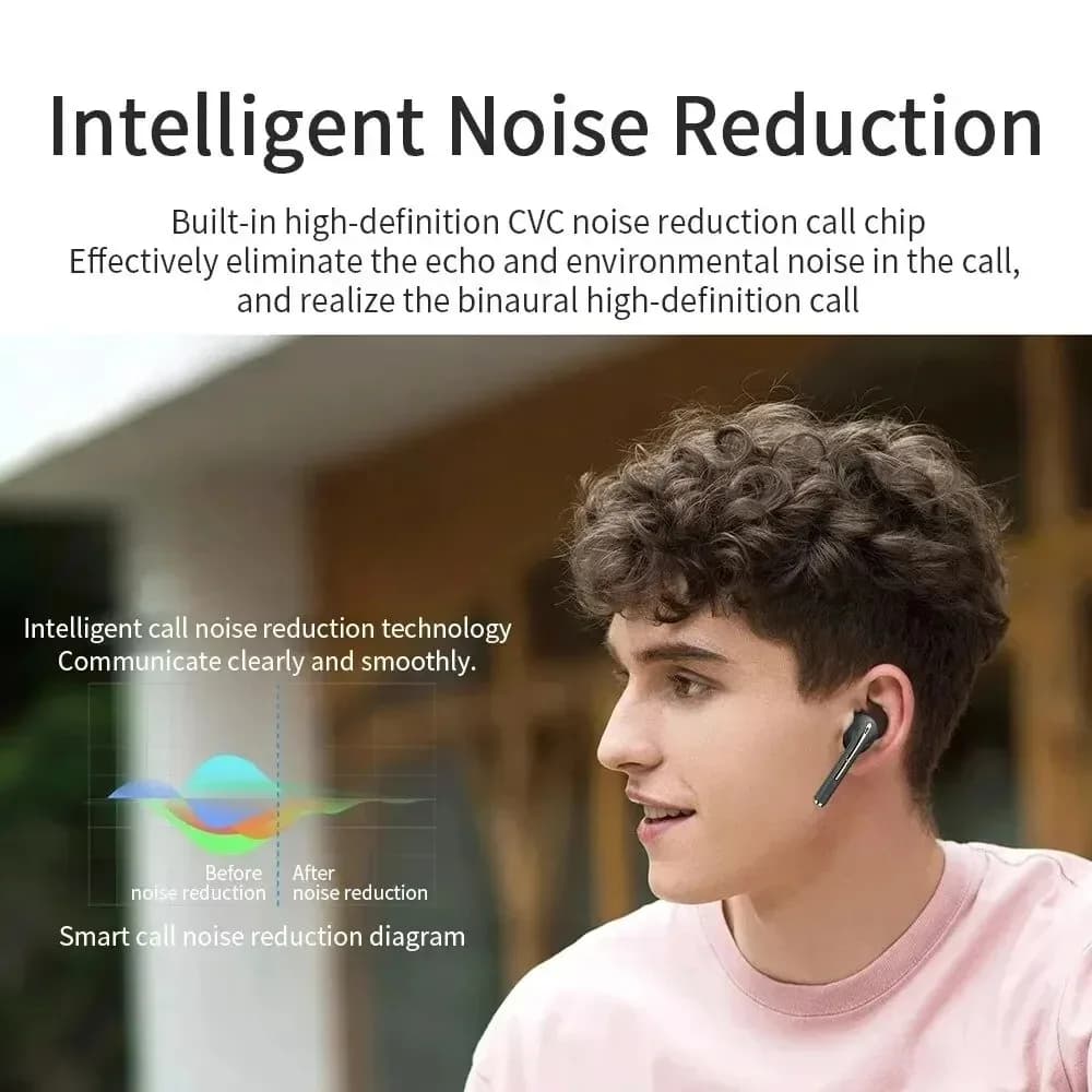 سوني J18 TWS سماعات بلوتوث لاسلكية، سماعات رياضية مقاومة للماء مع ميكروفون، ستيريو HiFI لألعاب الفيديو - 5