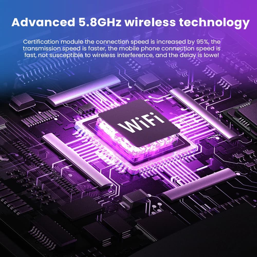 محول 2025 اللاسلكي CarPlay Android Auto USB Dongle صندوق صغير ذكي تشغيل فوري 5G واي فاي بلوتوث لـ 98% من سيارات Carplay السلكية - 6